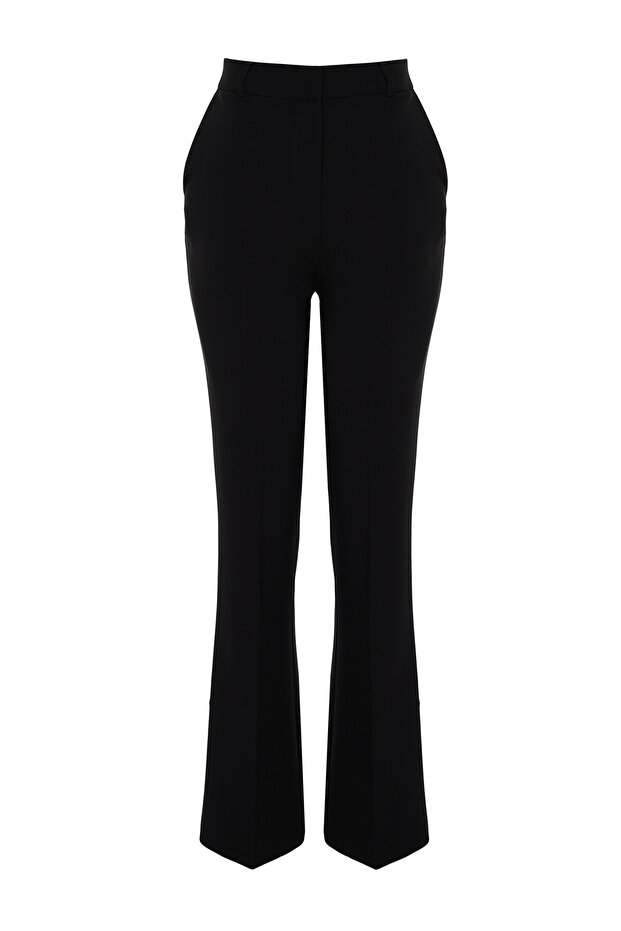 Siyah Bootcut/Çizme Paça Dokuma Pantolon TWOSS24PL00024 - 8