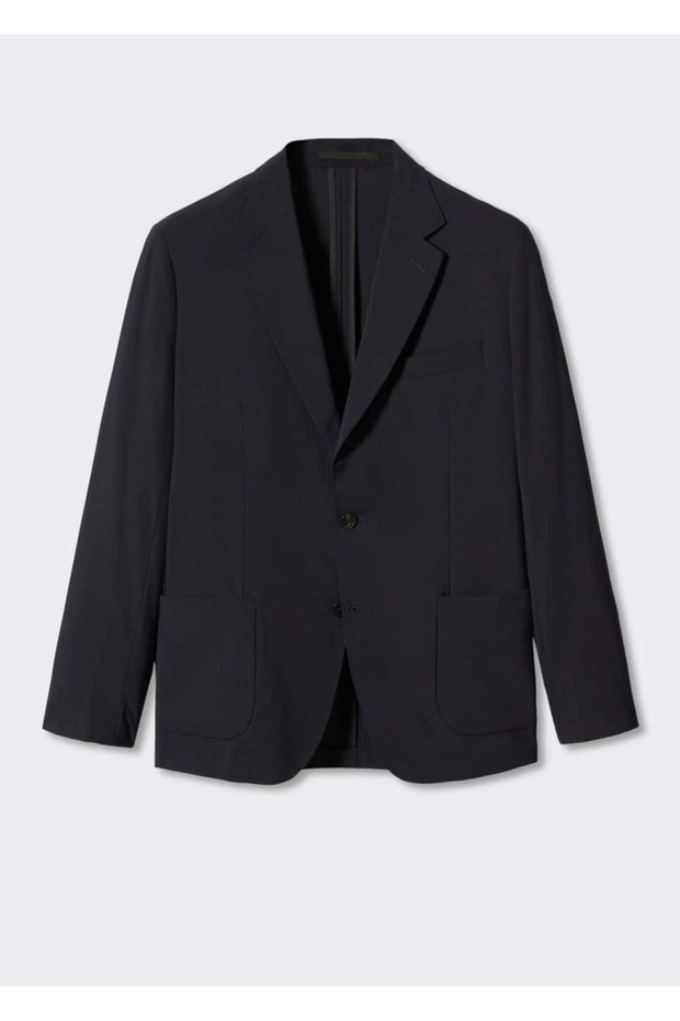 Breathable Slim Fit Blazer Jacket - 3