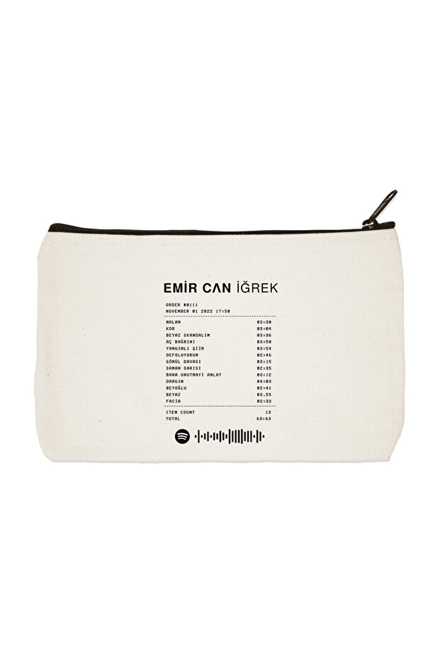 Emircan Kığrek Album Printed Cloth Makeup Bag Pen Holder Hand Bag