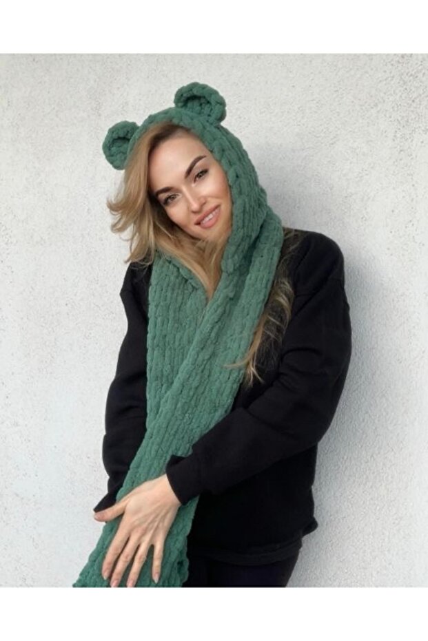 Pălărie umflată eșarfă - 1