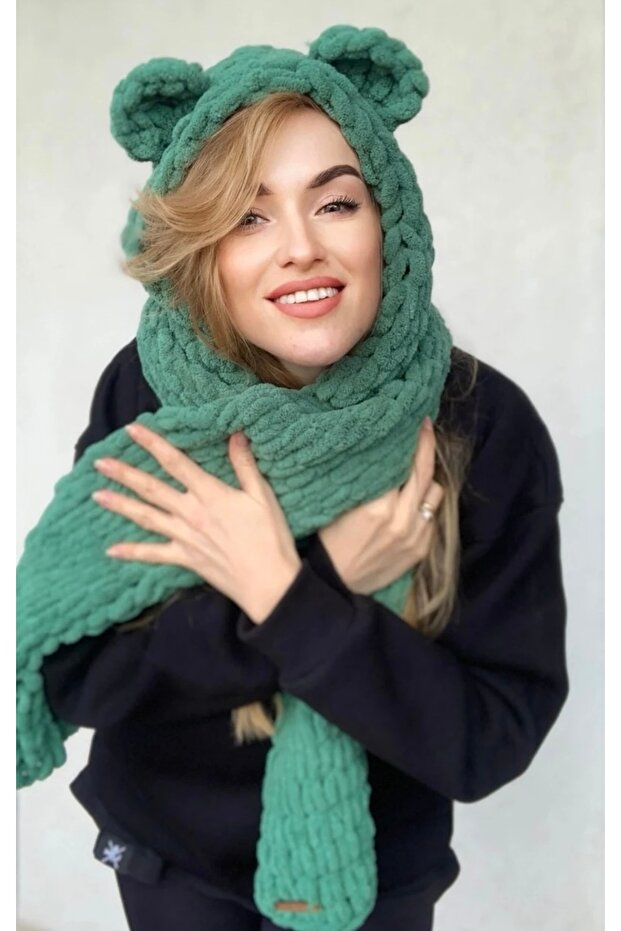 Pălărie umflată eșarfă - 2