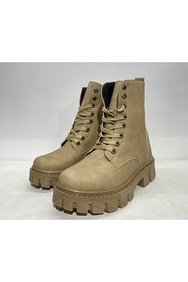 Bej kalın taban postal bot - 1