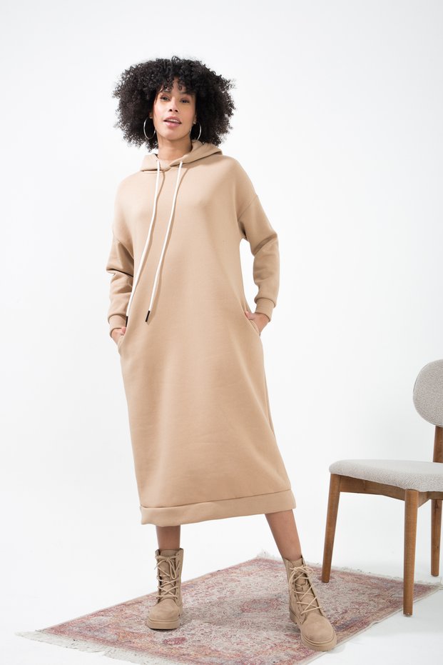 Muub's Long 3 Thread Raster Long Tracksuit Dress
