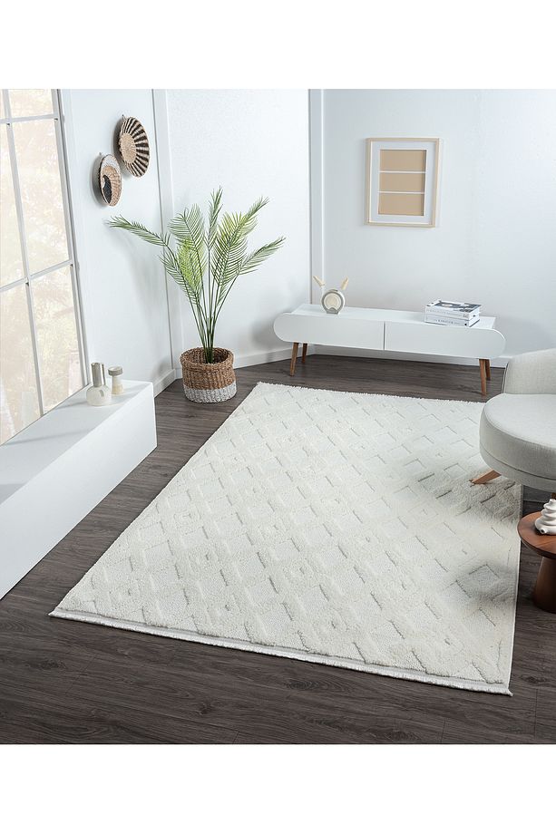 Elit Bukleli Yumuşak Peluş Post Shaggy Çocuk Odası Oturma Odası Salon Mutfak Halısı - 6
