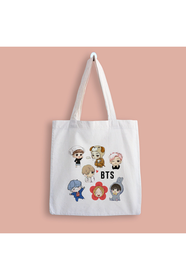 BTS Group 3 Printed Cloth Bag