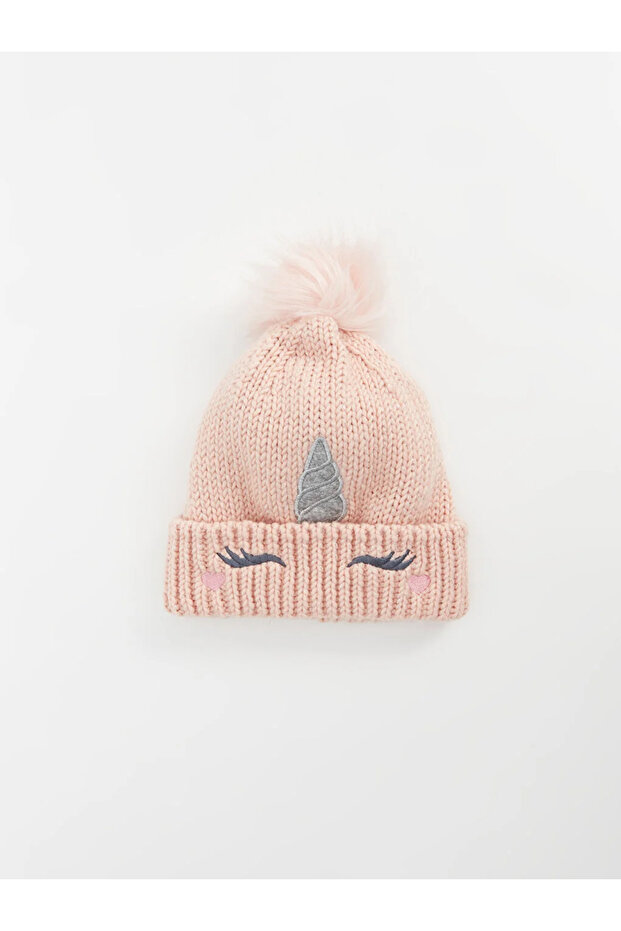 LCW ACCESSORIES Nakışlı Kız Çocuk Triko Bere - 1