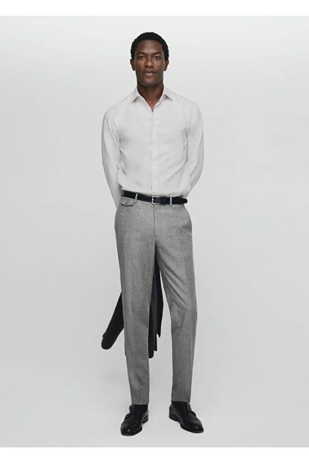 %100 pamuklu üste oturan gömlek - 2