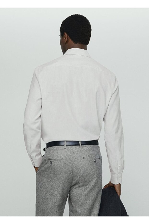 %100 pamuklu üste oturan gömlek - 4