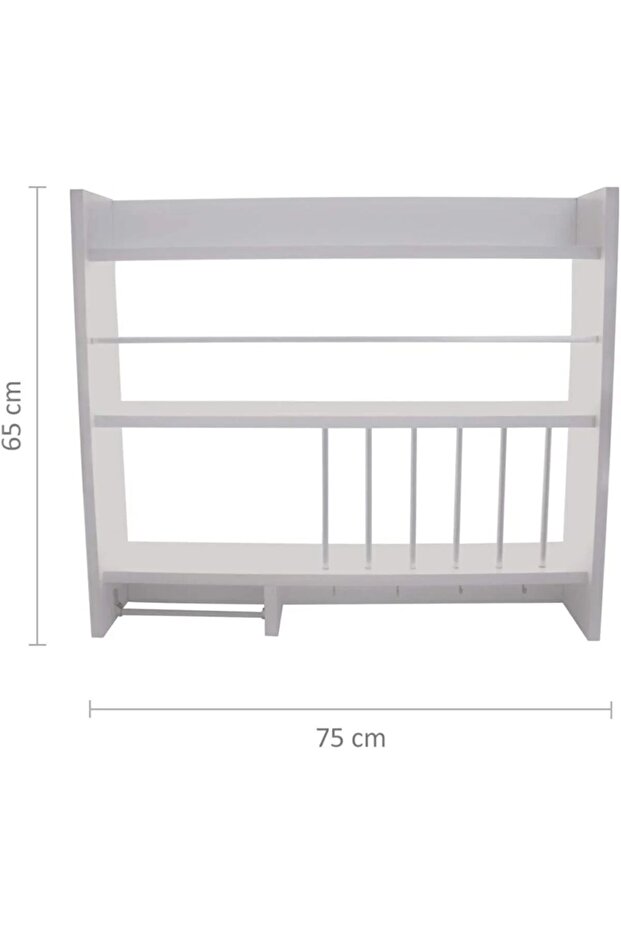 Ahşap Mutfak Terek Rafı - 3