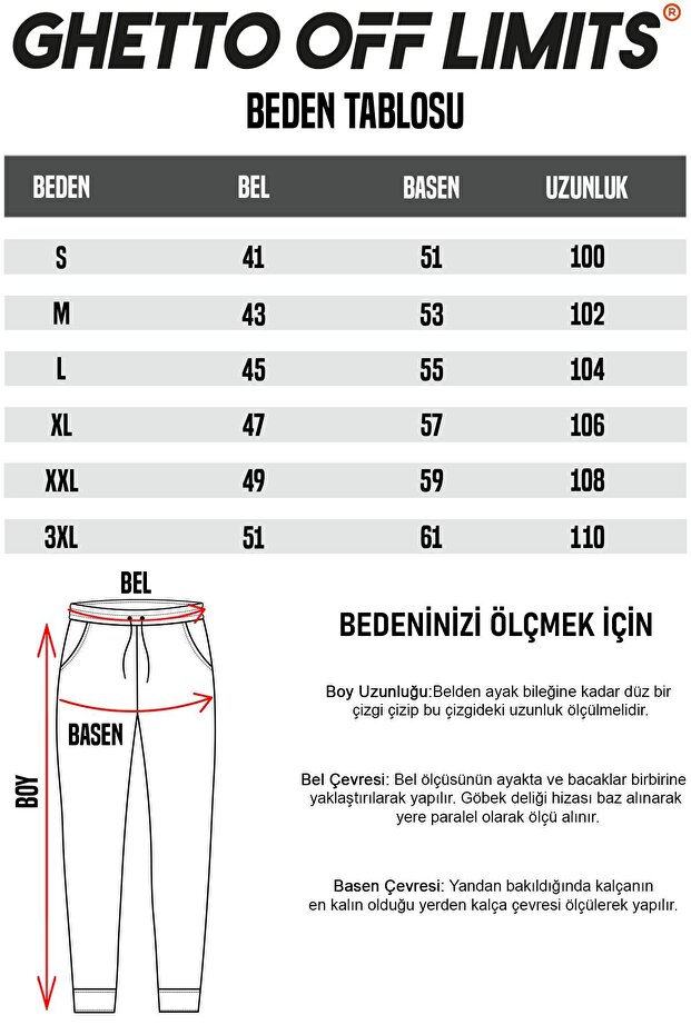 Basic Unisex İndigo Eşofman Altı - 5