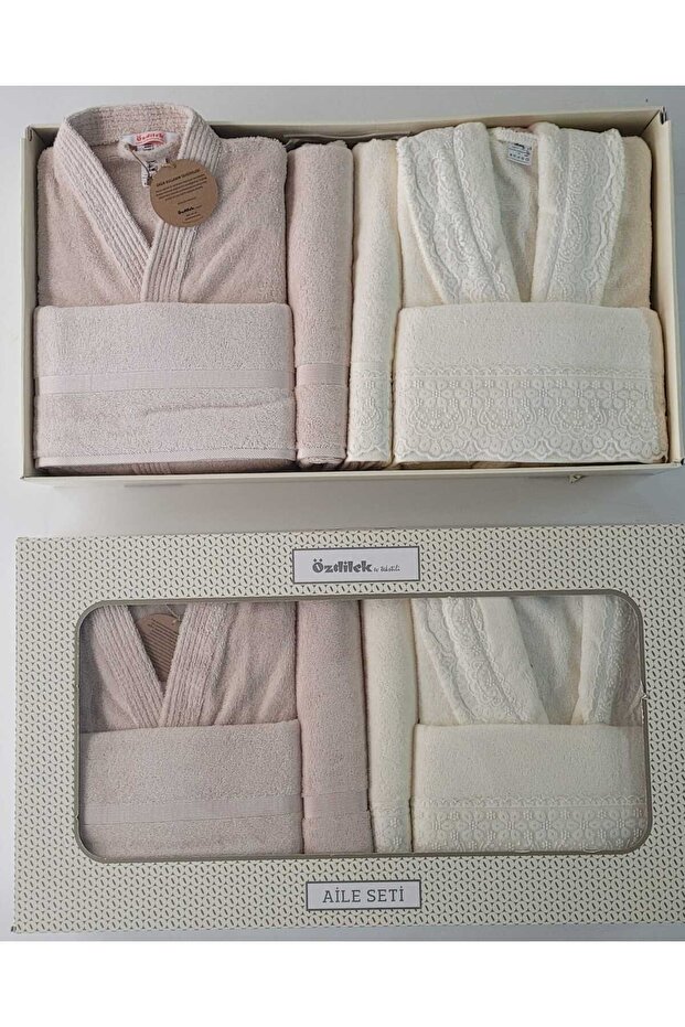 ORKİDE BORNOZ TAKIMI AİLE SETİ - 1