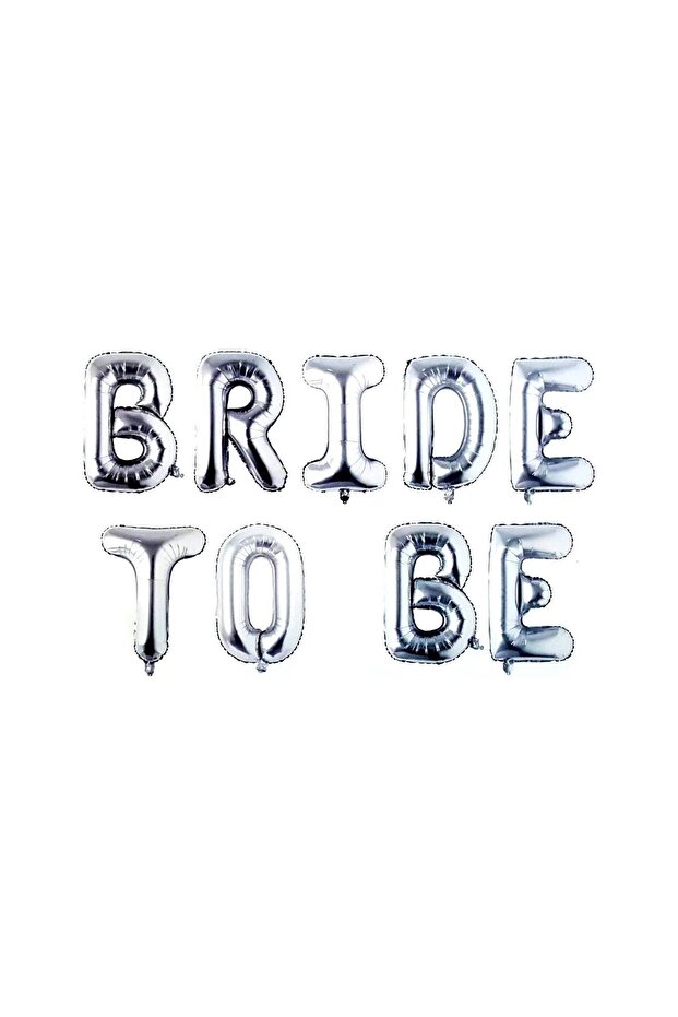 طقم بالون فضي أنيق من BRIDE TO BE
