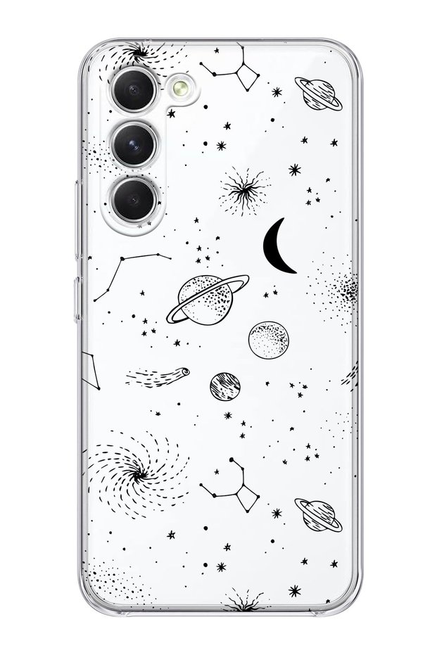 حافظة هاتف شفافة متوافقة مع نظام الطاقة الشمسية لهاتف Galaxy S23