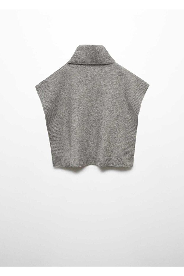 Boğazlı Triko Yelek - 3