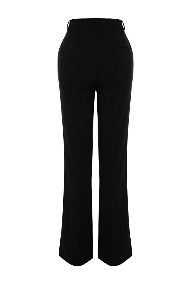 Siyah Bootcut/Çizme Paça Dokuma Pantolon TWOSS24PL00024 - 9