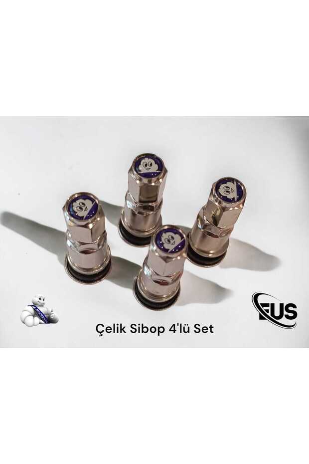 Logolu 4'lü Çelik Sibop Seti Orijinal Paslanmaz Çelik - 2