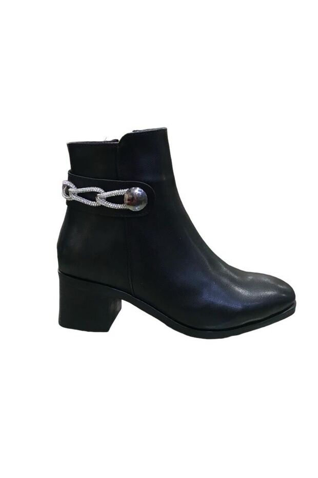 Orijinal Taşlı Deri Bot - 2