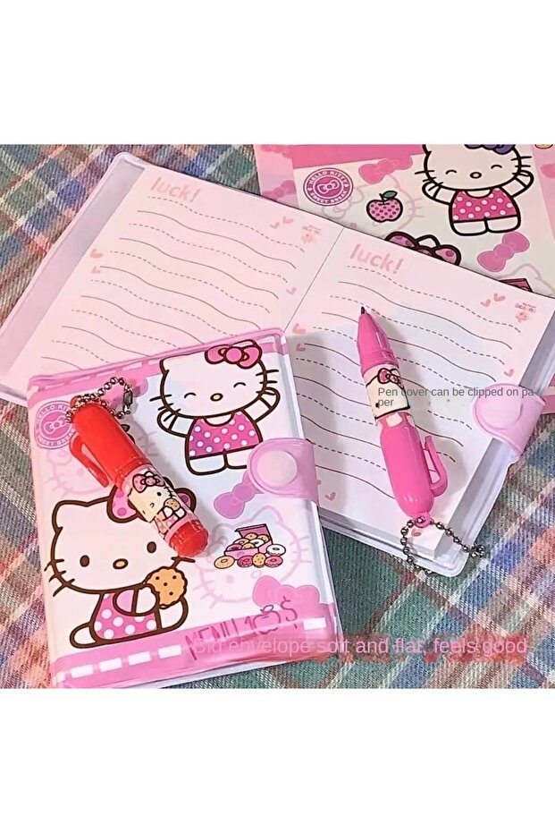 Hello Kitty Mini Defter Kalem Set - 4
