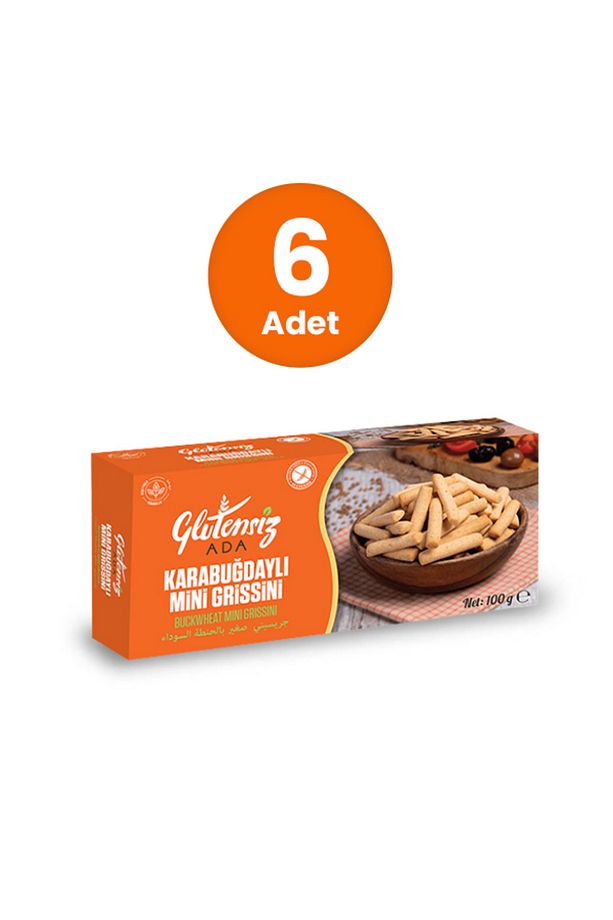 Glutensiz Karabuğdaylı Mini Grissini 100 GR (6 ADET) - 1