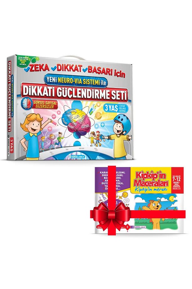 Adeda Dikkati Güçlendirme Seti Dgs 3 Yaş - Hikaye Kitabı Hediye - 1
