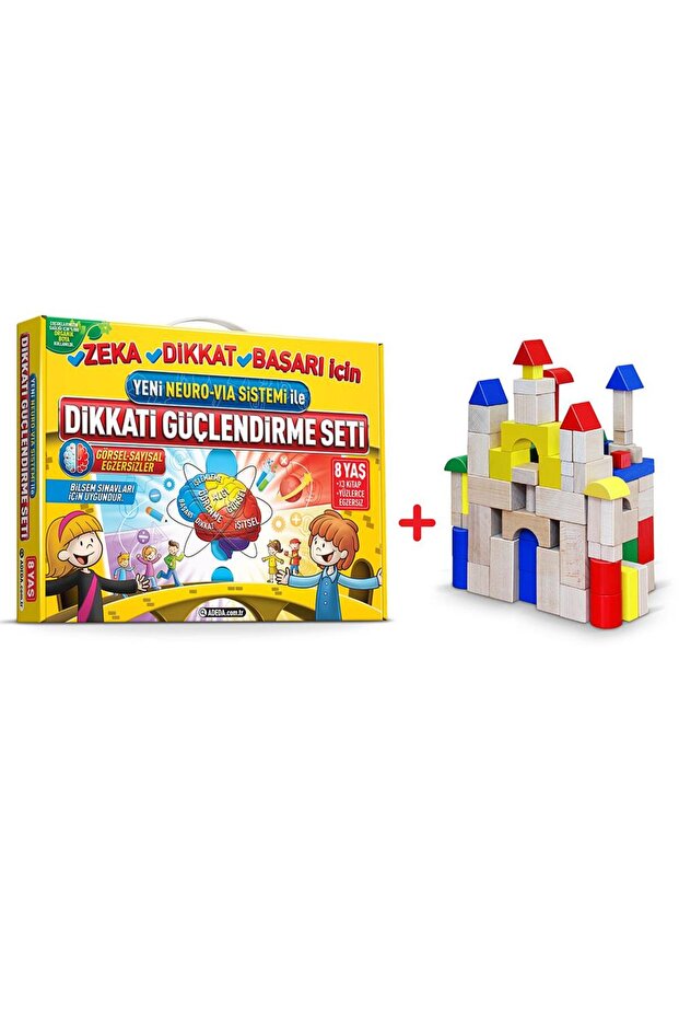 Adeda Attention Strengthening Set 8 Years Old + 10 Pieces Wooden Material
