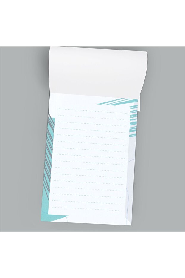 4 Pieces - A6 Size Top Glue Note - Glue Notepad - Patterned Notepad - Notepad - Notepad - 4