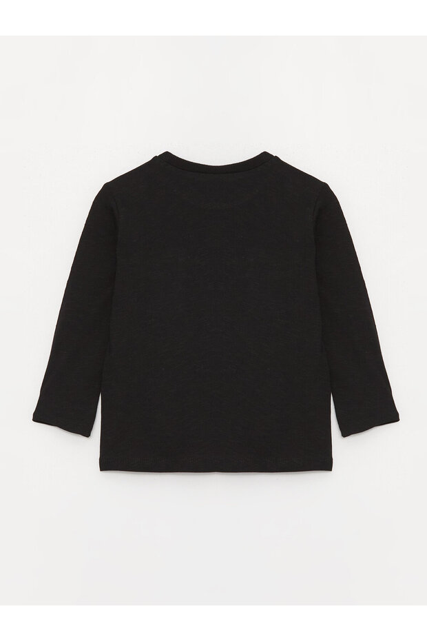 Bisiklet Yaka Uzun Kollu Basic Erkek Bebek Tişört - 2