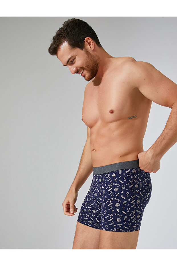 Pamuklu 3'lü Set Basic Boxer - 2