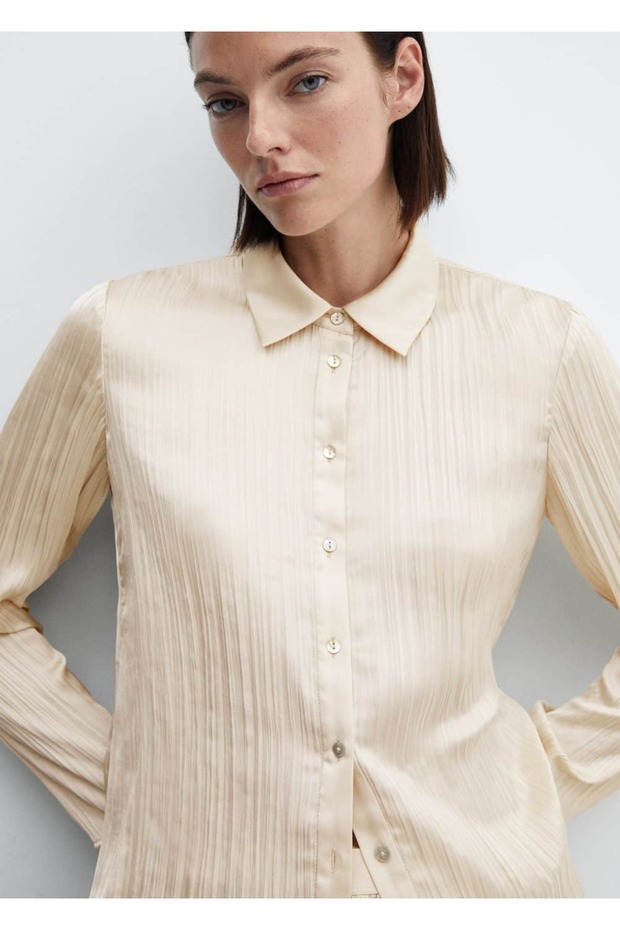 Pilili saten gömlek - 5