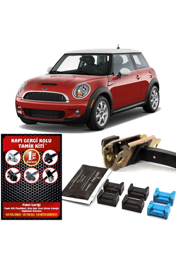 Mini Cooper Uyumlu Kapı Gergi Kolu (limitör) Tamir Kiti R50 R52 R53 R55 R56 (2 Kapı Set) - 1