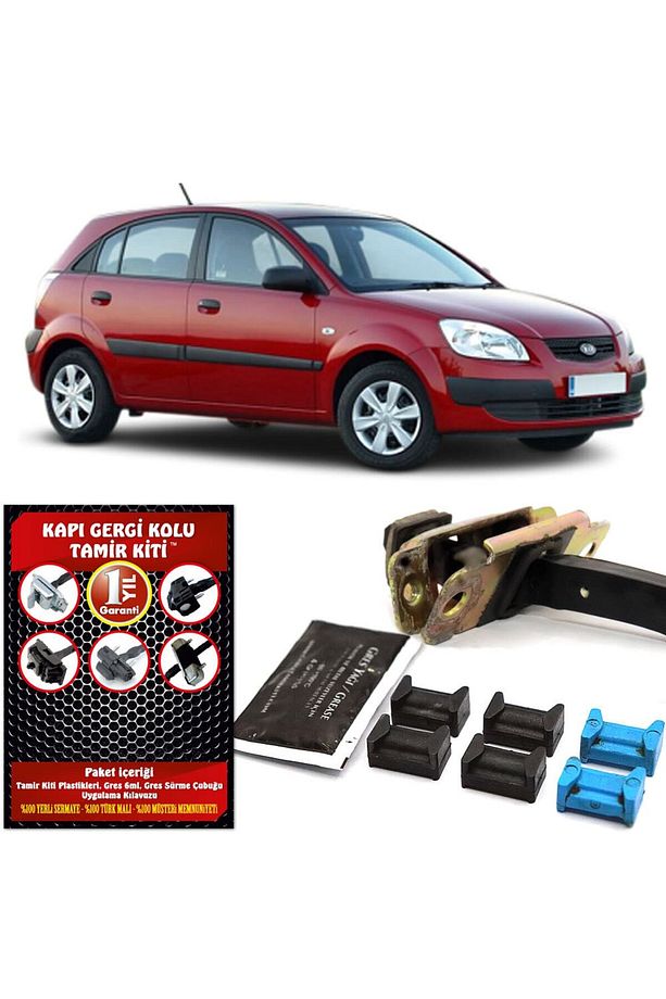 Kia Rio Kapı Gergi Kolu Limitör Uyumlu Tamir Kiti 2 Kapı Set 2005-2011 - 1