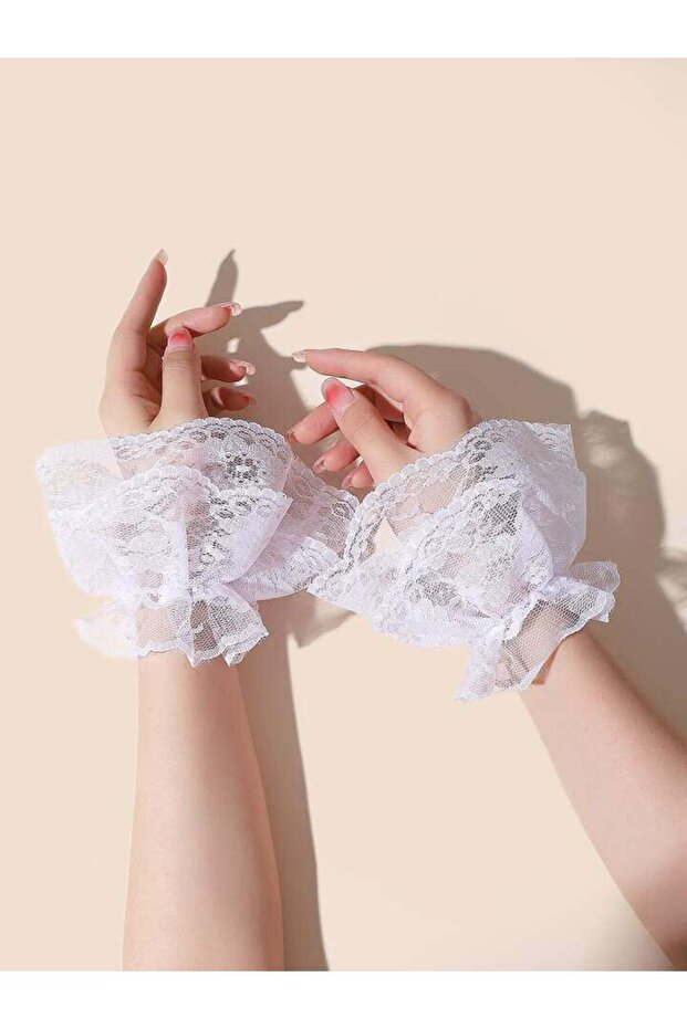 Dantel detaylı eldiven - 1