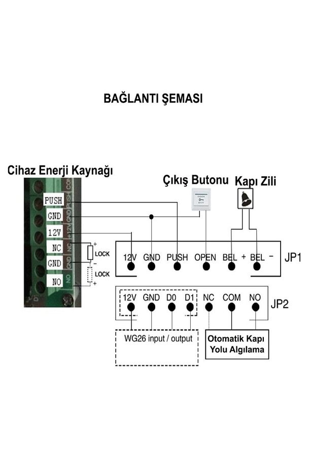Rfıd Şifreli Kapı Kilidi - Kartlı Geçiş Kontrol Göstergeç Sistemi -10 Adet Tag 12/24 V Ac-dc - 2