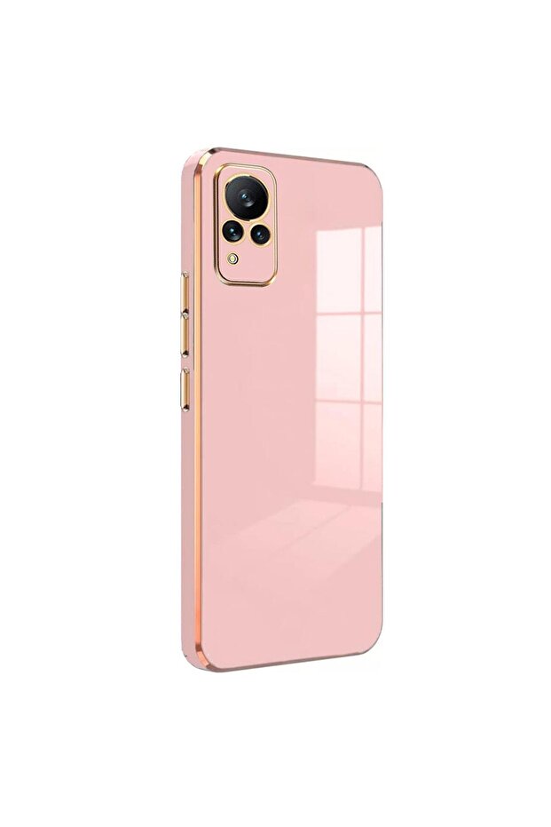 Vivo V21 Kılıf Olive Plated Pembe - 1