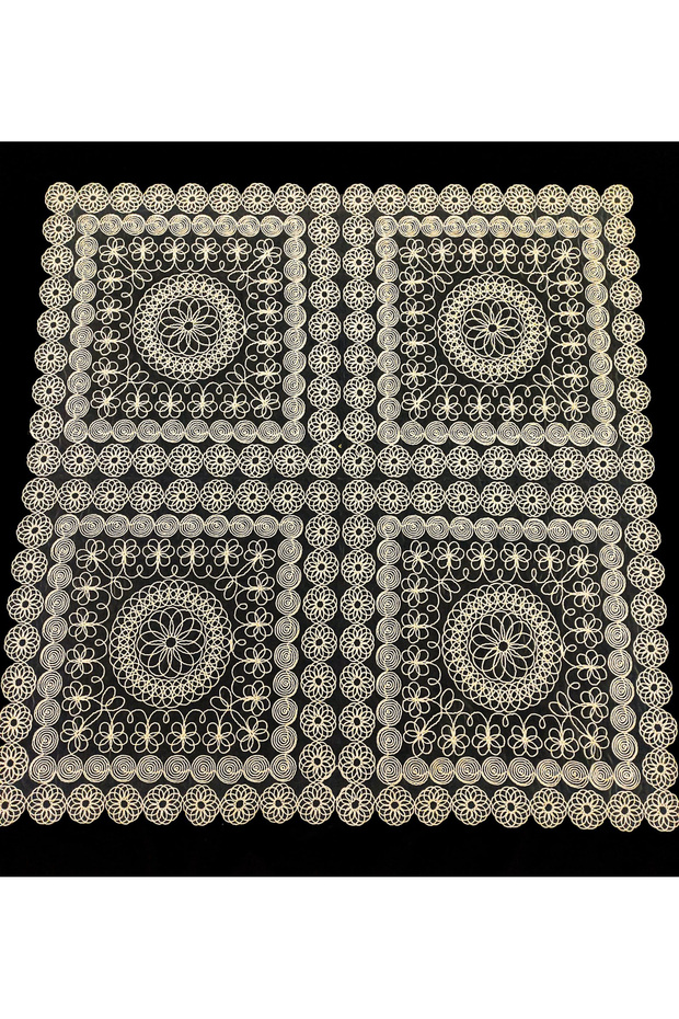 French Lace Single Fiskos 100x100cm, Coffee Table Cover Fiskos