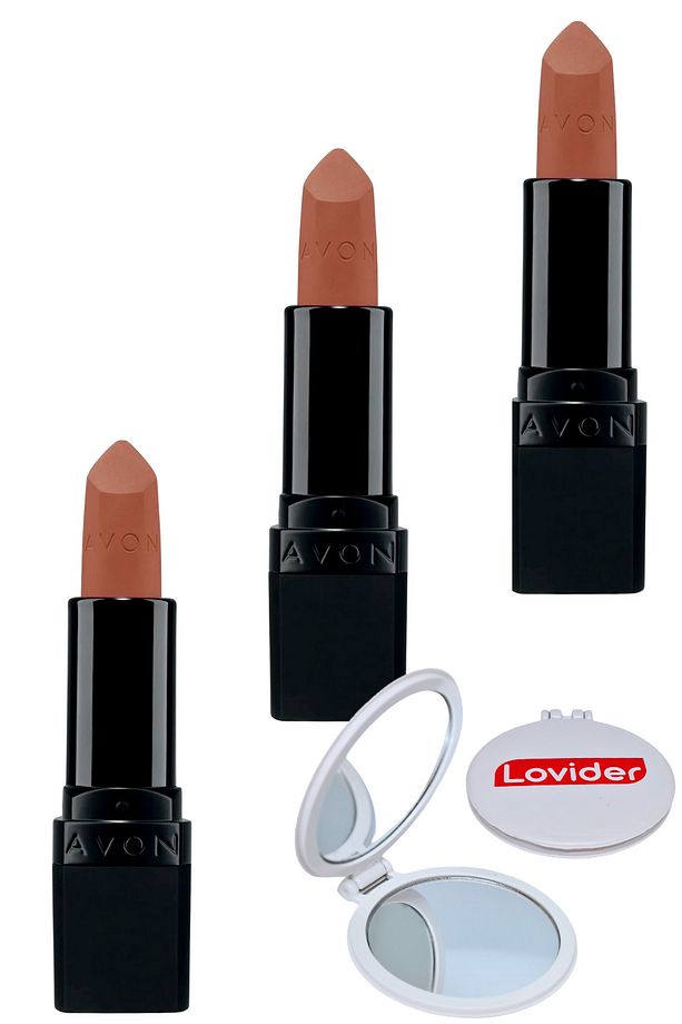 Ultra Mat Ruj Marvellous Mocha 3 Adet + Lovider Cep Aynası - 1