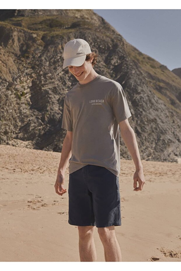 Pamuklu Bermuda Şort - 6