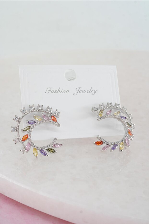 Women's Vip Series Baguette Zircon Stone Earring Set