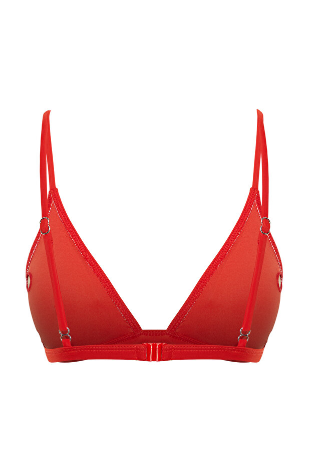 Kırmızı Üçgen Kaplı Bikini Üstü TBESS20BU0268 - 8