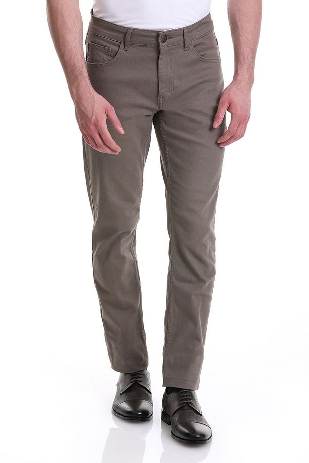 Vizon Regular Fit Düz 5 Cep Pamuklu Kot Pantolon - 1