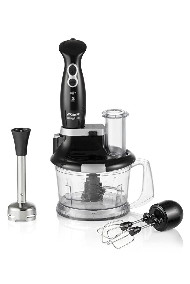 Ar1004 Soprano Max Multi Black 1000 W Blender Set