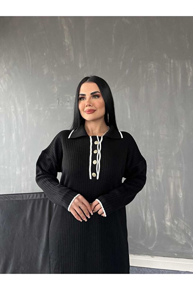 rochie lungă de tricotat - 3