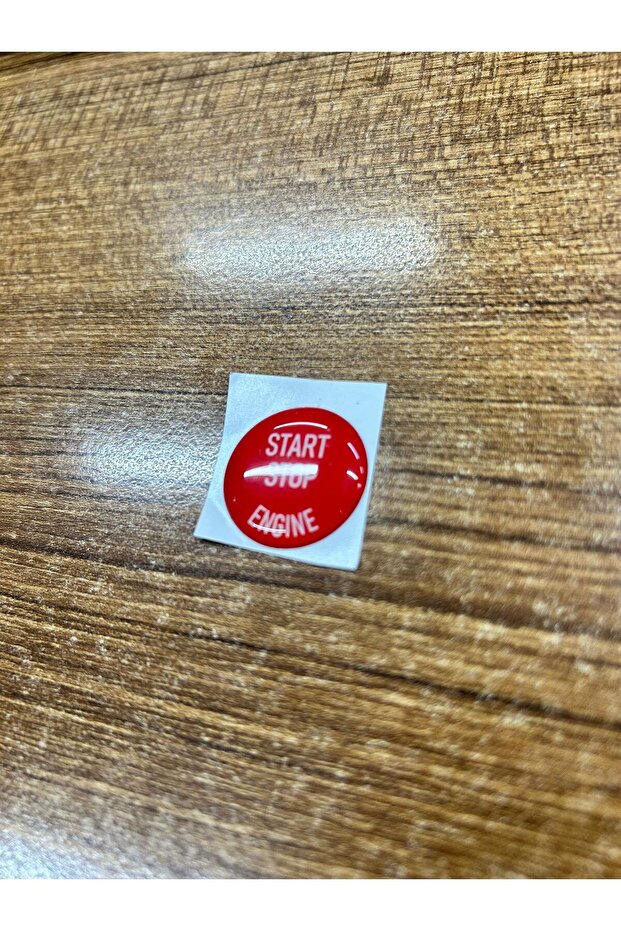 BMW E60 E61 E87 E90 E91 E92 E93 KIRMIZI START STOP STİCKER ÜSTÜNE YAPIŞTIRMADIR - 3