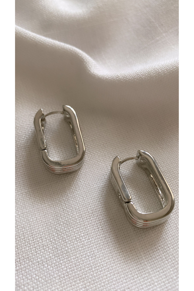 Rectangular Design Earrings - 3