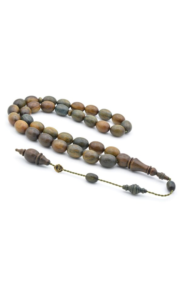 Master Signed Chubby Beige Cut Large Size Pelesenk Tree Rosary