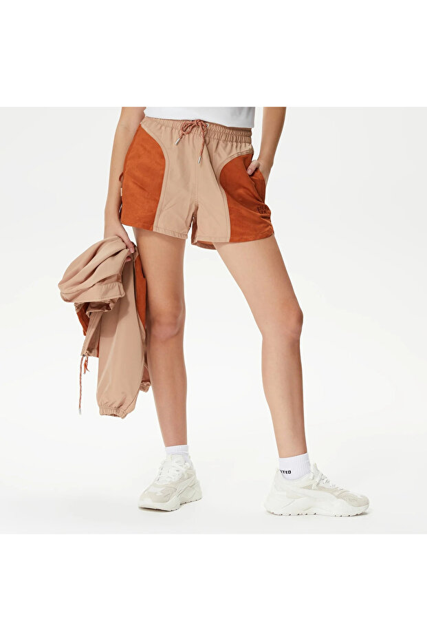 Infuse Woven Kadın Bej Şort - 2