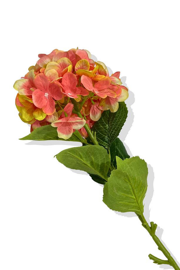 Yapay Tek Dal Ortanca 80 Cm Yonca Yaprak - 3