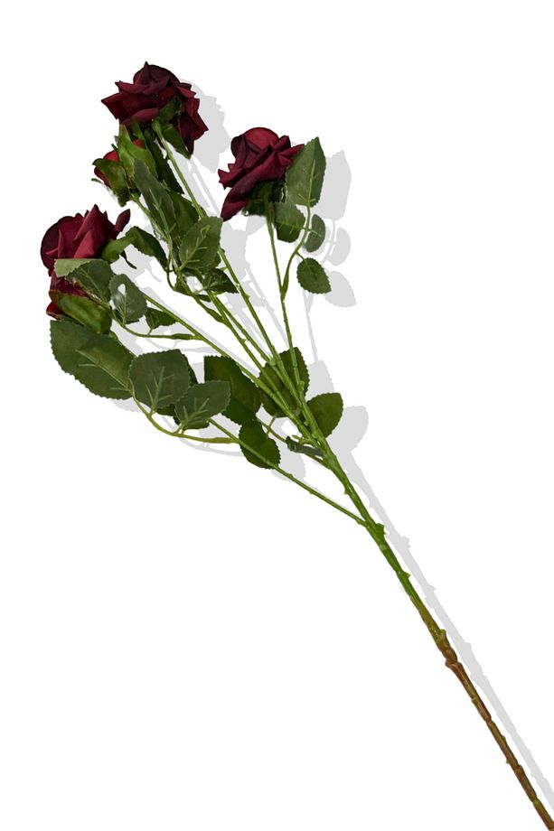 Yapay Tek Dal Gül Demeti 70 Cm - 2