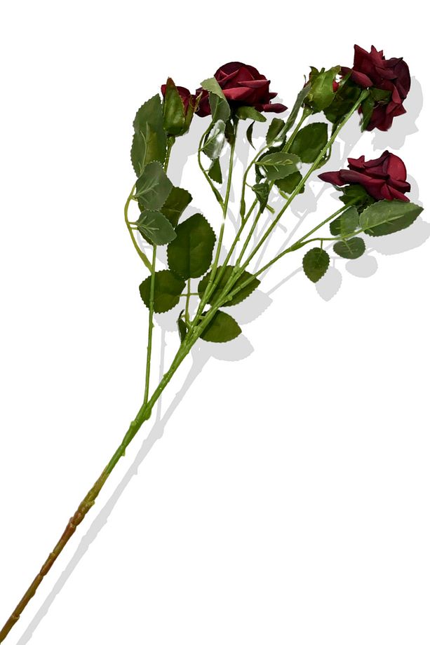 Yapay Tek Dal Gül Demeti 70 Cm - 3