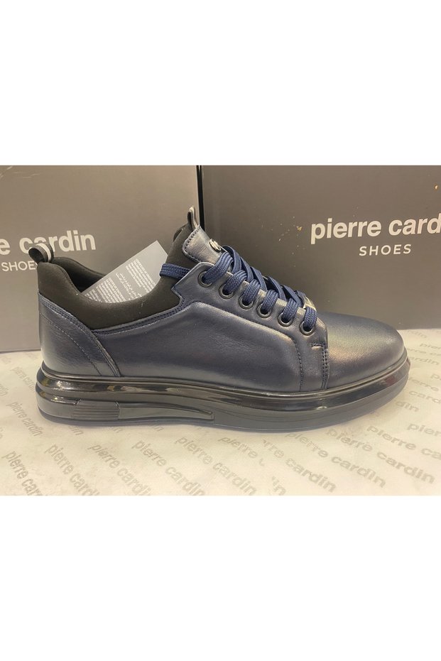 10201 MEN'S DAILY NAVY ORTHOPEDIC INDOOR OUTDOOR GENUINE LEATHER CASUAL SHOES